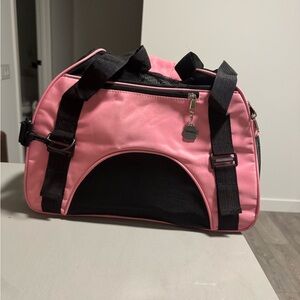 Pink and Black Pet Carrier